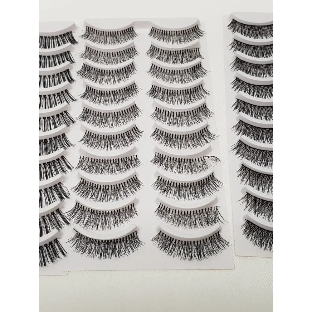 Zwellbe Fashion False Eyelashes - Variety of 48 Pairs w. 1 Extra Lash